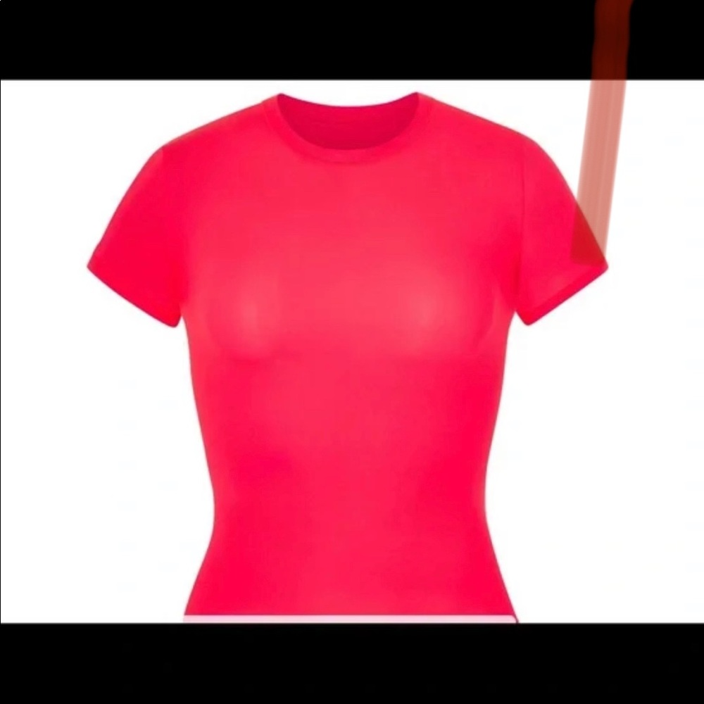 Skims Fits Everybody Ultra Pink Tee